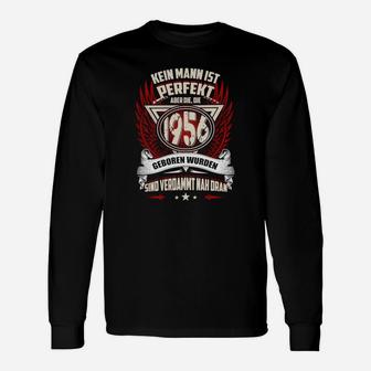 Schwarzes Herren Langarmshirts Jahrgang 1950, Perfektions-Design - Seseable