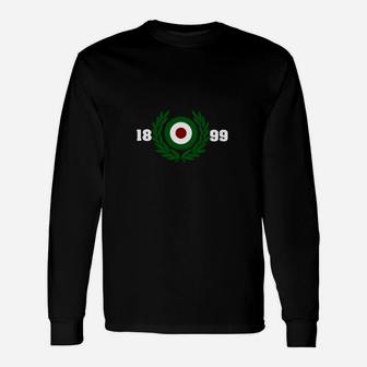 Schwarzes Jahrgangskranz 1899 Langarmshirts, Retro Design Tee - Seseable