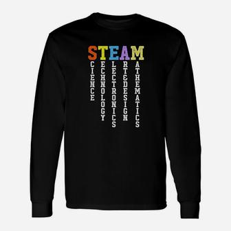 Science Technology Engineering Math School Subjects Long Sleeve T-Shirt - Seseable