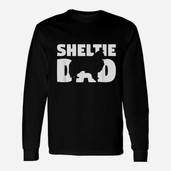 Sheltie For Dog Father Sheltie Dad Sheltie Long Sleeve T-Shirt - Seseable