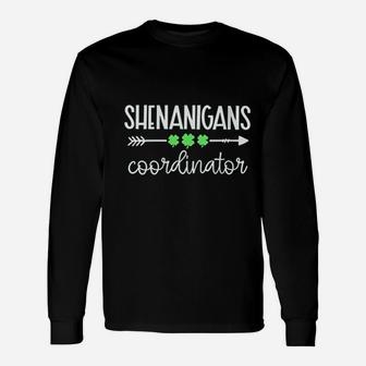 Shenanigans Coordinator Teacher St Patricks Day Long Sleeve T-Shirt - Seseable