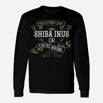 Shiba Inu Meme Dog Breed Mama Dad Owner Long Sleeve T-Shirt - Seseable