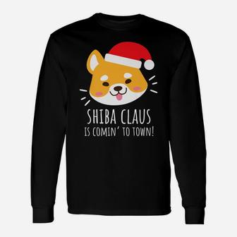 Shibaclause Shiba Inu Dog Cute Christmas Long Sleeve T-Shirt - Seseable