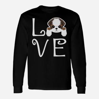 Shih Tzu Love Dog Owner Shih Tzu Puppy Long Sleeve T-Shirt - Seseable