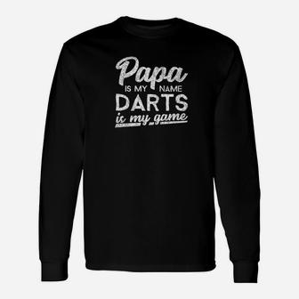 Shirt Darts Papa Long Sleeve T-Shirt - Seseable