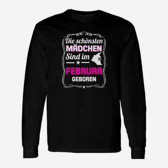 Sind Im Februar Geboren Langarmshirts - Seseable