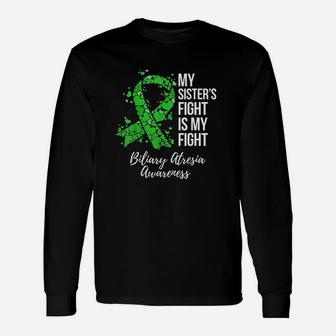 My Sisters Fight Is My Fight Awareness Long Sleeve T-Shirt - Seseable