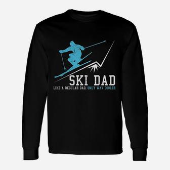 Ski Dad Winter Sports Skiing Father Long Sleeve T-Shirt - Seseable
