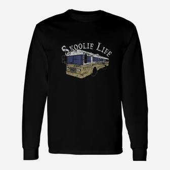 Skoolie Life Bus Conversion Nomad Lifestyle Vintage Long Sleeve T-Shirt - Seseable