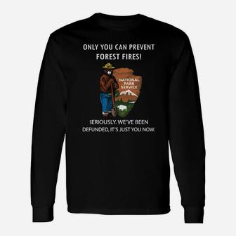 Smokey Bear Only You Can Prevent Forest Fires Vintage Long Sleeve T-Shirt - Seseable