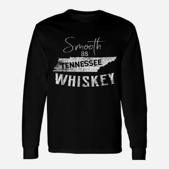 Smooth As Tennessee Home Whiskey State Vintage Long Sleeve T-Shirt - Seseable