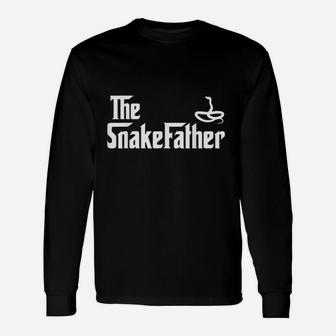 The Snake Father Reptile Lover, best christmas gifts for dad Long Sleeve T-Shirt - Seseable