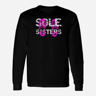 Sole Sisters Girls Hiking Girls Running Boot Prin Long Sleeve T-Shirt - Seseable