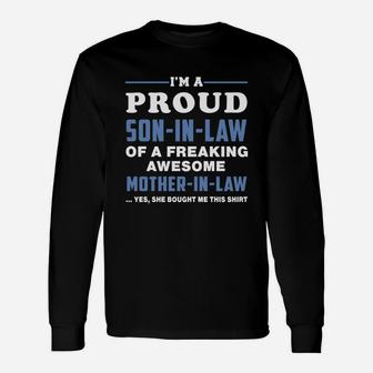 Soninlaw Shows Proud Long Sleeve T-Shirt - Seseable