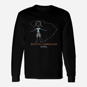 South Carolina Sc Girls South Carolina Long Sleeve T-Shirt - Seseable
