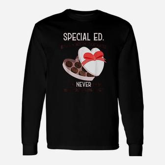 Special Ed School Teacher Valentines Day Long Sleeve T-Shirt - Seseable