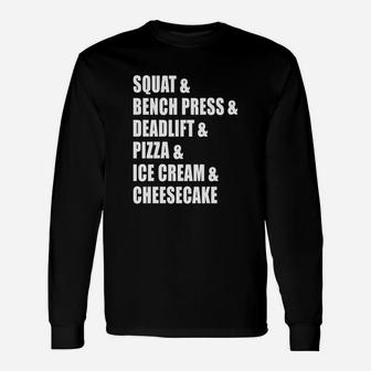 Squat, Bench, Deadlift Long Sleeve T-Shirt - Seseable