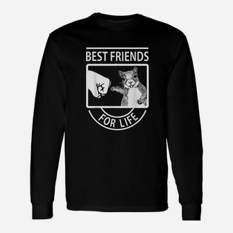 Squirrel Best Friend For Life, best friend birthday gifts, gifts for your best friend, friend christmas gifts Long Sleeve T-Shirt - Seseable