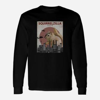 Squirrelzilla Squirrel T-shirt Squirrel Lovers Long Sleeve T-Shirt - Seseable