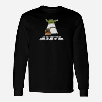 Star Wars Yoda Langarmshirts für Herren, Lustiger Bier-Spruch - Seseable