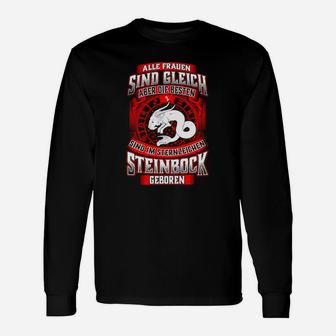 Steinbock Sternzeichen Geburtstag Geburt Langarmshirts - Seseable