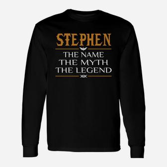Stephen Legend Name Stephen Long Sleeve T-Shirt - Seseable