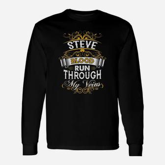 Steve Shirt, Steve Name, Steve Name Shirt Long Sleeve T-Shirt - Seseable