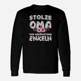 Stolze Oma Von Großartigen Enkeln Langarmshirts - Seseable