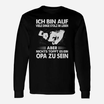 Stolzer Opa Langarmshirts, Spruch über das Großvatersein - Seseable