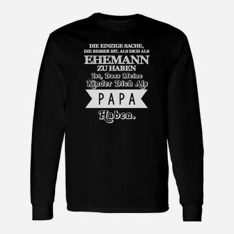 Stolzer Papa Herren Langarmshirts, Aufdruck Geschenkidee für Väter - Seseable