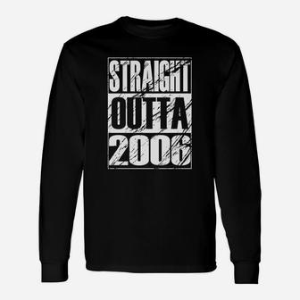 Straight Outta 2006 15th Birthday T-shirt Vintage Long Sleeve T-Shirt - Seseable