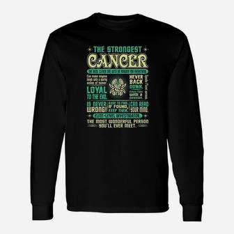 Strongest Canker Loyal Can Read Your Mind Zodiac Long Sleeve T-Shirt - Seseable