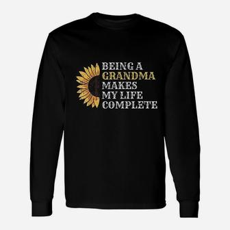 Sunflower Gam Gam Quote Inspirational Grandma Long Sleeve T-Shirt - Seseable