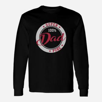 Super Dad 100 Percent Pure Star Seal Great Long Sleeve T-Shirt - Seseable