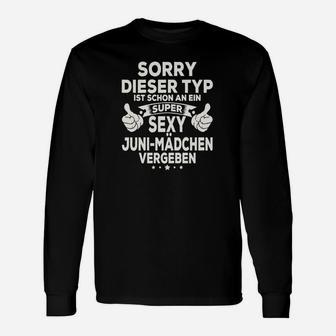 Super Sexy Juni-Mädchen Langarmshirts, Lustiges Geburtstags-Outfit - Seseable