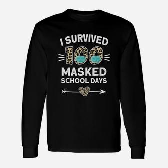I Survived 100 School Days 100th Day Of School Long Sleeve T-Shirt - Seseable