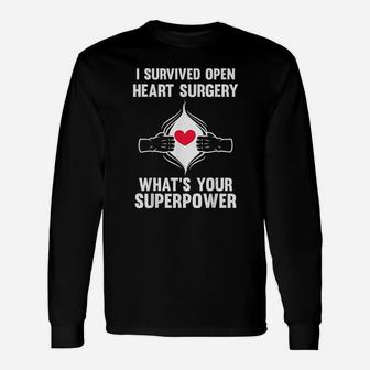 I Survived Open Heart Surgery Open Heart Surgery Long Sleeve T-Shirt - Seseable