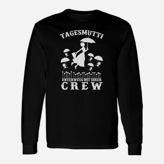 Tagesmutti Unterwegs mit Ihrer Crew Lustiges Langarmshirts für Mütter - Seseable