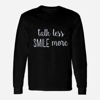 Talk Less Smile More Rise Up Musical Graphic Long Sleeve T-Shirt - Seseable