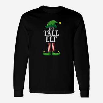 Tall Elf Matching Group Christmas Party Long Sleeve T-Shirt - Seseable