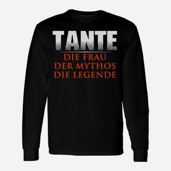 Tante Mythos Legende Schwarzes Langarmshirts, Cool & Einzigartig - Seseable