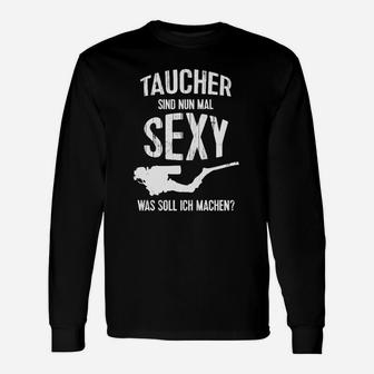 Taucher Langarmshirts: Taucher sind Sexy Lustiger Spruch - Seseable