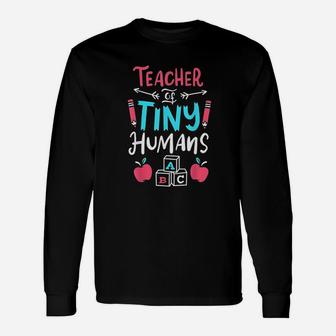 Teacher Preschool Pre K Kindergarten Long Sleeve T-Shirt - Seseable