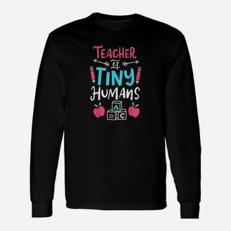 Teacher Preschool Pre K Kindergarten Long Sleeve T-Shirt - Seseable