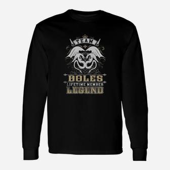 Team Boles Lifetime Member Legend -boles Shirt Boles Hoodie Boles Boles Tee Boles Name Boles Lifestyle Boles Shirt Boles Names Long Sleeve T-Shirt - Seseable
