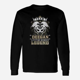 Team Deegan Lifetime Member Legend -deegan Shirt Deegan Hoodie Deegan Deegan Tee Deegan Name Deegan Lifestyle Deegan Shirt Deegan Names Long Sleeve T-Shirt - Seseable