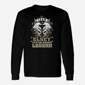 Team Elsey Lifetime Member Legend -elsey Shirt Elsey Hoodie Elsey Elsey Tee Elsey Name Elsey Lifestyle Elsey Shirt Elsey Names Long Sleeve T-Shirt - Seseable