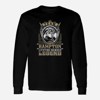 Team Hampton Lifetime Member Legend -hampton Shirt Hampton Hoodie Hampton Hampton Tee Hampton Name Hampton Lifestyle Hampton Shirt Hampton Names Long Sleeve T-Shirt - Seseable