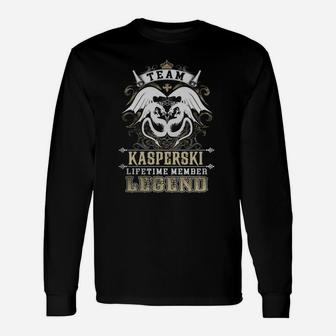 Team Kasperski Lifetime Member Legend -kasperski Shirt Kasperski Hoodie Kasperski Kasperski Tee Kasperski Name Kasperski Lifestyle Kasperski Shirt Kasperski Names Long Sleeve T-Shirt - Seseable