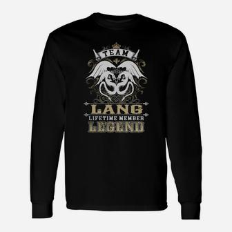 Team Lang Lifetime Member Legend -lang Shirt Lang Hoodie Lang Lang Tee Lang Name Lang Lifestyle Lang Shirt Lang Names Long Sleeve T-Shirt - Seseable